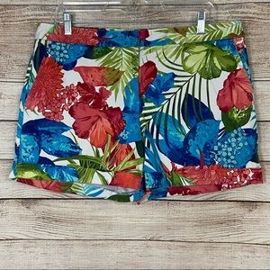 Attention Floral Contemporary Fit Shorts Size 14